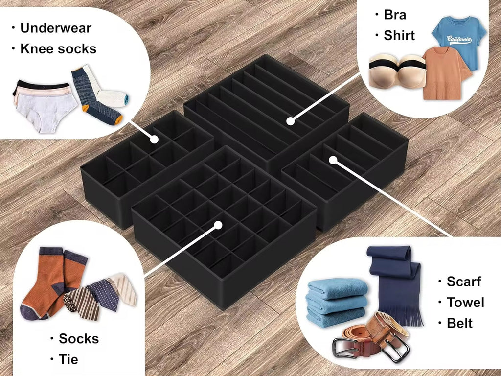 4-PIECE DRAWER ORGANIZER SET