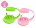 Silicone lids and straws -2pcs