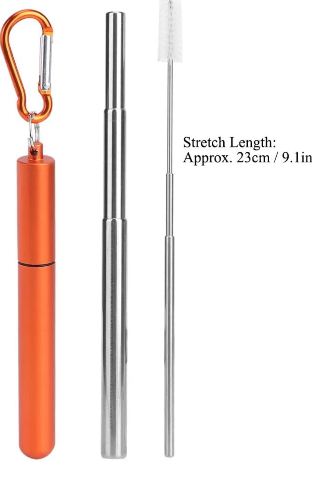 REUSABLE STRAW KEYCHAIN
