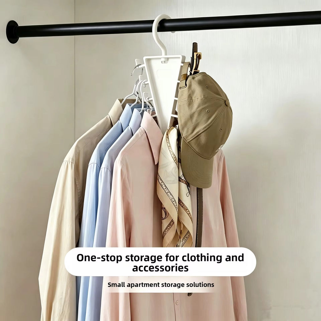 Multi-Hook Wardrobe Organizer